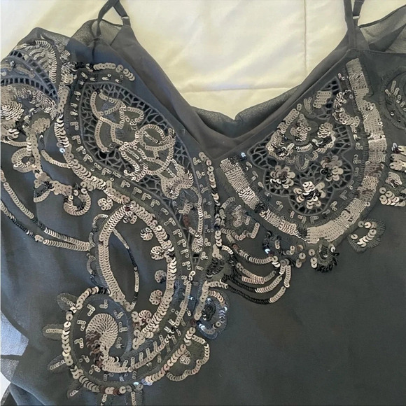 Karen Millen silk sequin mini dress - Picture 4 of 4